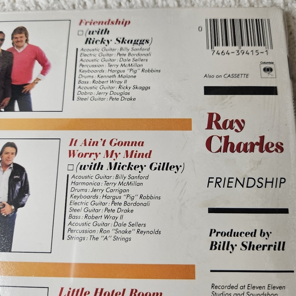 Ray Charles - “Friendships” Vinyl LP Record Featuring Special Guests 🎶 - Picture 7 of 16